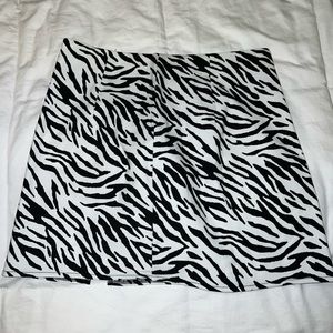 Zebra Mini Skirt